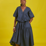 Amaka denim skirt set